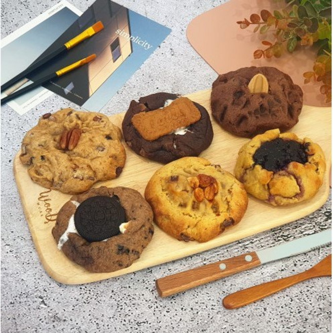 르뱅 스모어 아메리칸 쫀득한 쿠키맛집 답례품, 11.플레인스콘, 1개 추가, 1개, 140g