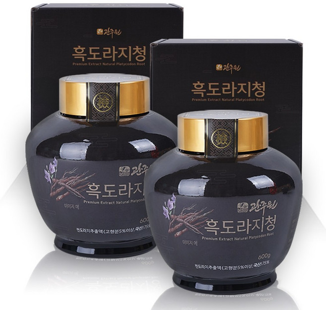 관주원 흑도라지청 600g 대용량 도라지청, 2개