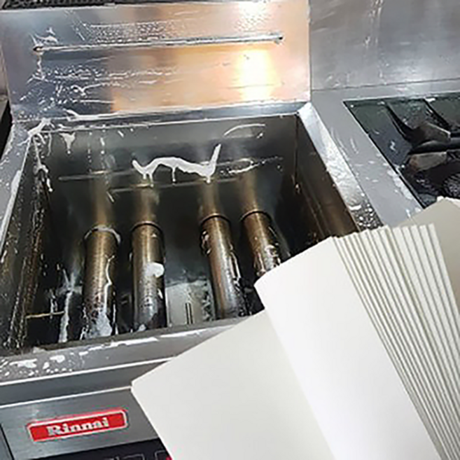 프라이페이퍼 튀김기 흡착지 업소용 튀김기 청소, 1개