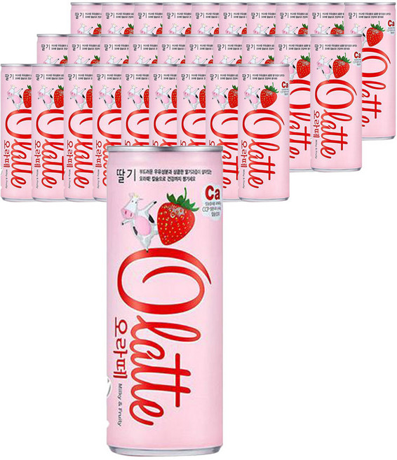 오라떼 동아오츠카 딸기, 240ml, 30개