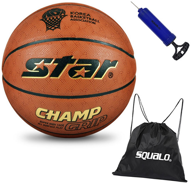 스타스포츠 농구공 챔프 그립 BB4657, BB4657 + SQ 가방 & 펌프, 1개