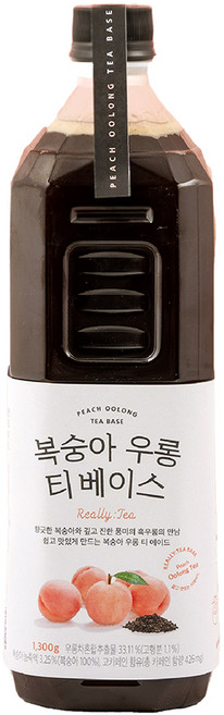 룩아워티-복숭아우롱티베이스1.3kg, 1개, 1.3kg