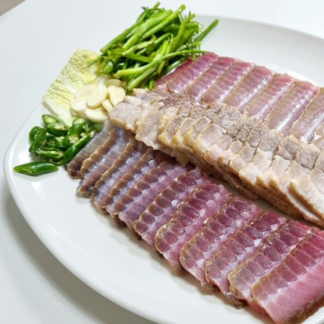 [목포형님강추] 국내산 홍어 삼합용 보통 삭힘 생기마루 초장 증정, 1세트, 500g