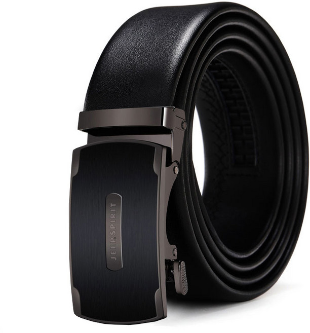 JEEPSPIRIT 정품 남성용 가죽 자동 버클 벨트 OM18CD996BT0361-T0366
