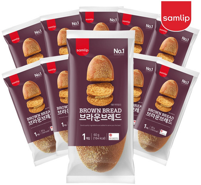 부시맨 브라운 브레드 아웃백빵 후식용 에피타이저 통밀, 60g, 10개
