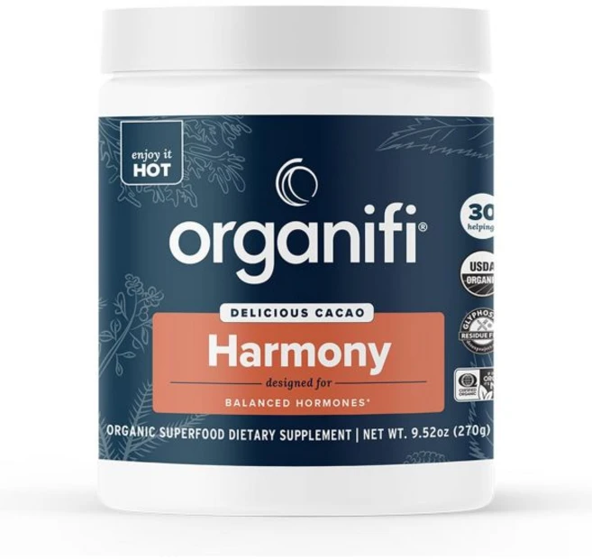 Organifi Harmony - Hormone Support - Eases PMS Symptoms - Energizes You - Regulates Menstrual Cycl, Organifi Harmony - Hormone Sup, 1개, 270g - 쿠팡