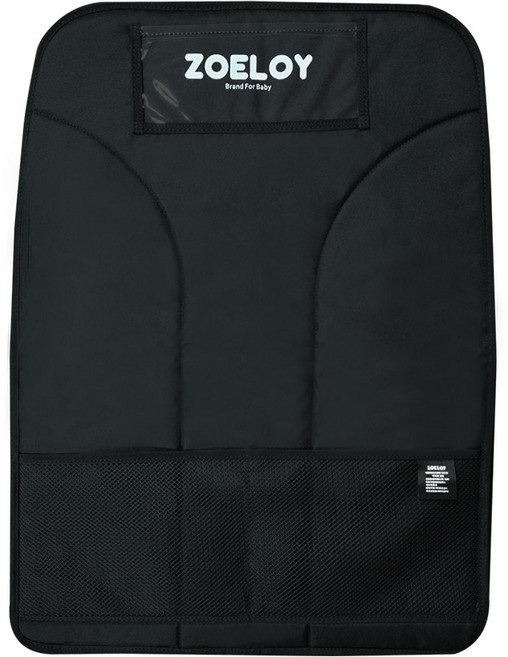 조이로이 발자국방지 포켓형 차량용 킥매트, 멜란지 블랙, 1개