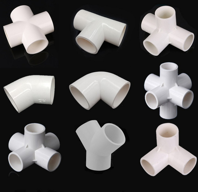 파이프 연결 소켓 PVC 캣타워 DIY 커넥터 배관 만들기, 092B_4구, 1개