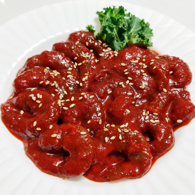 [산정] 매콤달콤 탱글탱글 양념 깐 새우장 400g, 01_깐 양념 새우장 400g x 2통