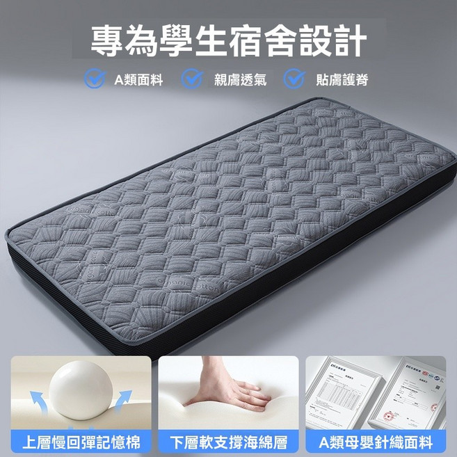 高密度海綿床墊 加厚四季床墊 學生宿舍榻榻米墊 - 台南現貨 24小時內出貨