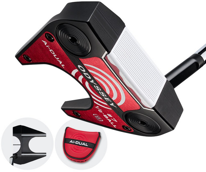 [캘러웨이코리아정품] 2026 AI듀얼 1/2 하프볼 퍼터(PT그립), 7 S