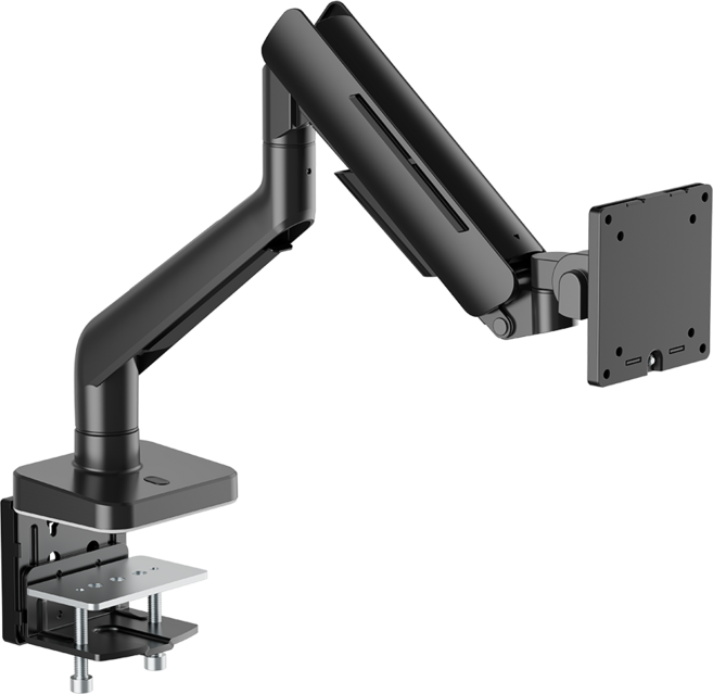 NH-15L 최대 49인치 게이밍 싱글 모니터암 관절형 거치대 받침대 브라켓 24인치 27인치 28인치 29인치 34인치 37인치 40인치 41인치 42인치 46인치 47인치