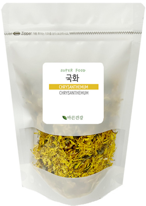 카페인이 없어 부담없이 마시는 국산 국화차 감국 꽃차 국산 100% 지퍼백, 100g, 1개입, 1개