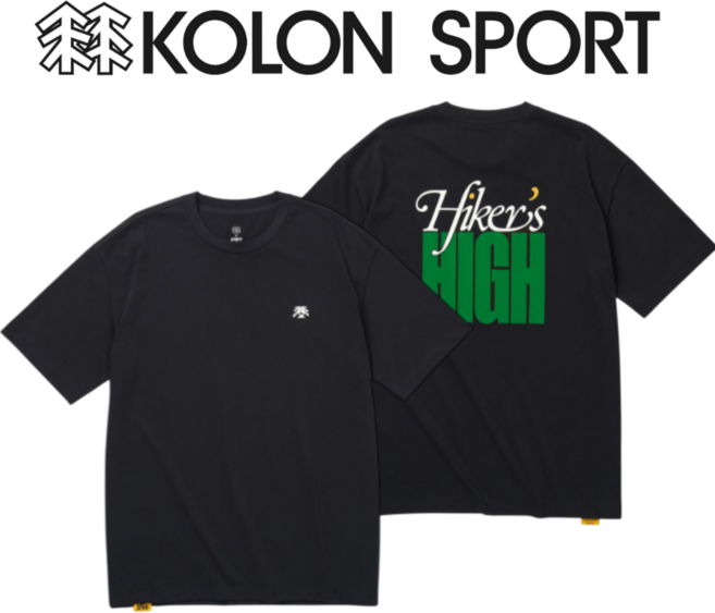 매장발송 코오롱스포츠 남여공용 반소매 그래픽 등산 데일리 골프 여행 캠핑 운동 조깅 라이딩