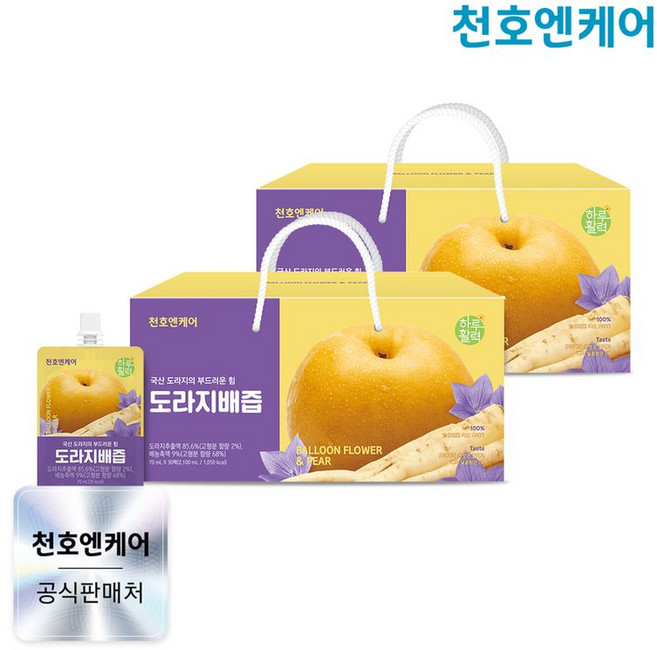 천호엔케어 하루활력 도라지배즙, 60개, 70ml
