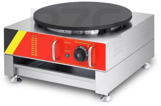 단일 헤드 전기 크레이프 팬케이크 만들기 기계 상업 팬 크기 34cm 팬케이크 베이킹 팬 크레이프 케이, 2) Single Pan - 110V - EU