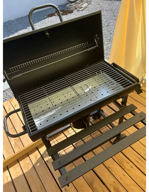 美式多功能燒烤爐 庭院戶外可拆卸烤肉爐, 1個, 烤爐（鐵板）,105.5x85x118cm