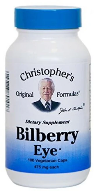 닥터 크리스토퍼 포뮬러 빌베리 아이 100정 Dr Christopher's Formula Bilberry Eye 100 Count, 1개 - 쿠팡