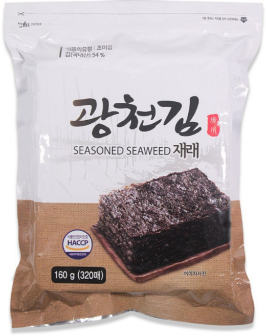 광천김 재래김 320p, 160g, 1개