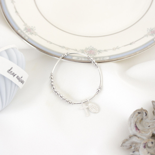 스텔라 뱅글타입 묵주팔찌 [silver925]