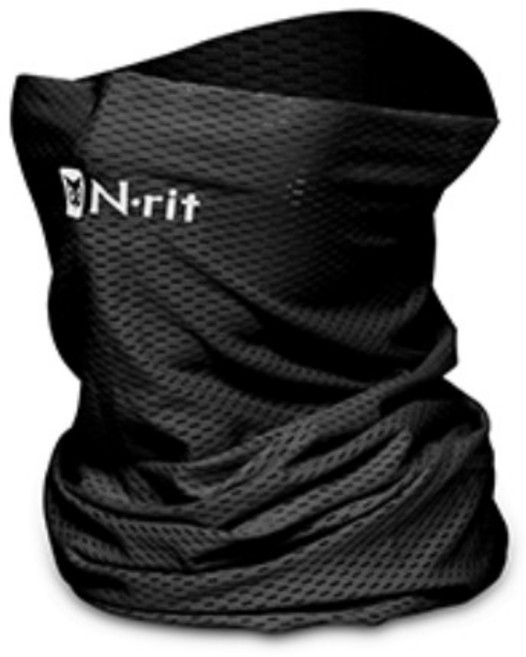 엔릿 튜브나인 쿨 매쉬 넥워머, 블랙, 1개