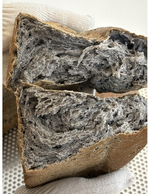 흑임자 쌀식빵 비건 식빵 쌀빵 건강빵 [아담비], 1개, 260g