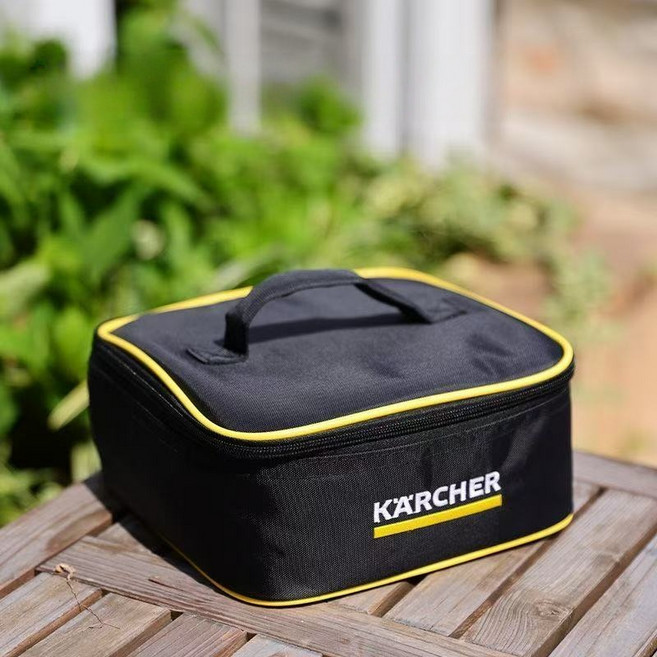 카처 KARCHER 미니 고압세척기 휴대용 접이식 생수병 호환 세차기 파우치, 블랙