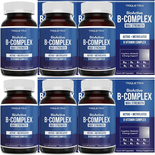 BioActive Vitamin B Complex 바이오액티브 비타민 B 컴플렉스, 6개, 60정 - 쿠팡