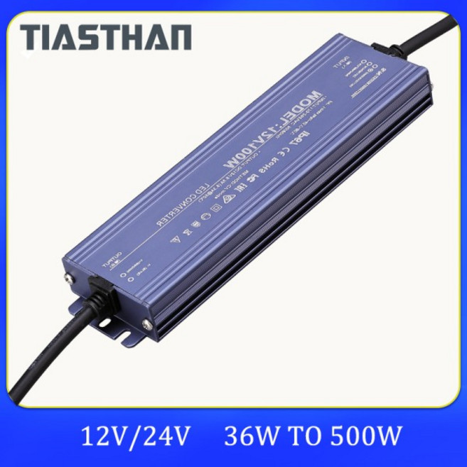 스위칭 전원 공급 장치 AC 170V265V ~ DC 12V 36W 200W 실외 LED 조명 변압기 IP67 방수, 05 80W, 1개