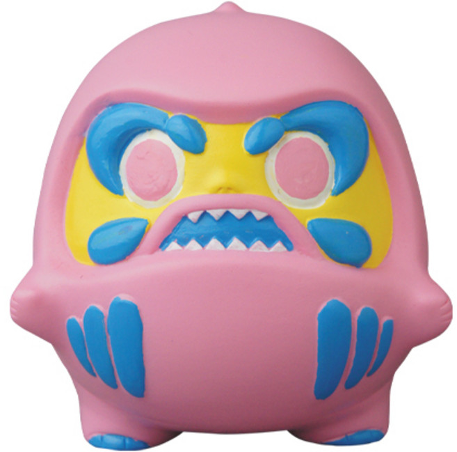 MEDICOM TOY VAG SERIES 22 百變不倒翁 達摩 公仔, 1個, 粉色（戀愛運）