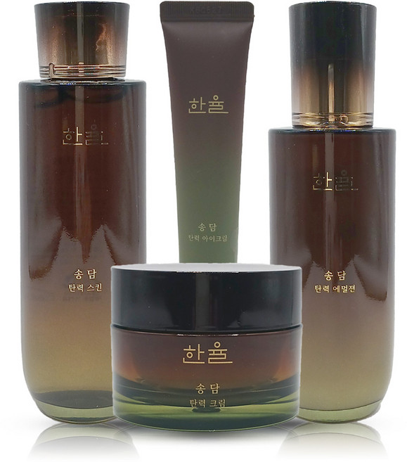 한율 송담 탄력 기초 세트(스킨+에멀전+크림+아이크림+쇼핑백), 단일옵션, 1개