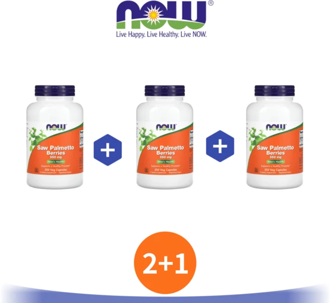 2+1 나우푸드 쏘팔메토 550 mg 250개 소팔메토 Saw Palmetto 쏘팔매토, 3개, 250정 - 쿠팡