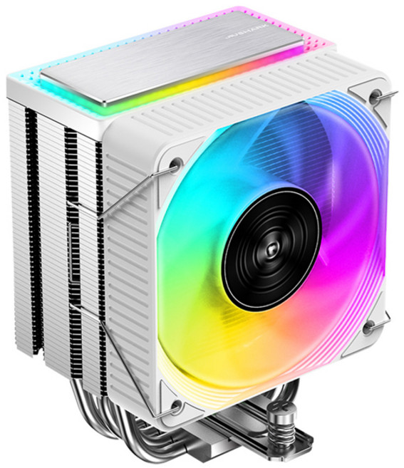 JIUSHARK JF100RS Crystal ARGB 화이트 CPU공랭쿨러, 1개