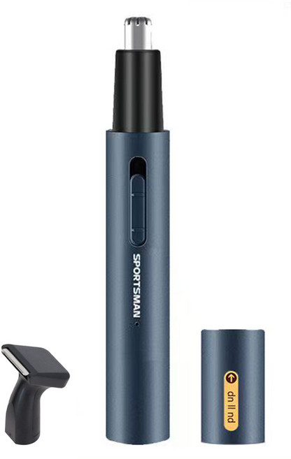 코털제거기 안전헤드 USB충전식 솜털 코털 2in1휴대용 전동 코털제거기, 남색