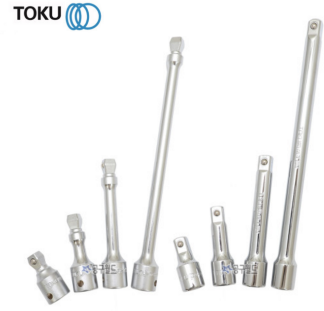 도쿠 복스연결대 세트 3/8인치 1/2인치 볼타입 핸드타입 복스알 육각소켓 연장대 임팩, 3/8인치 연결대 세트 (핸드타입), 1개