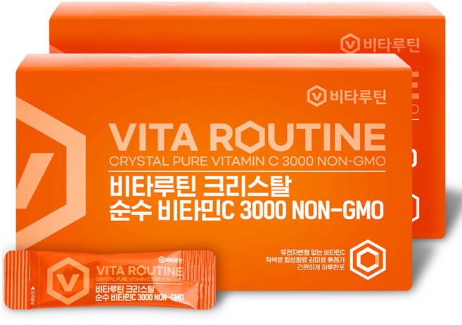비타루틴 크리스탈 순수비타민C 3000 100p, 300g, 2개