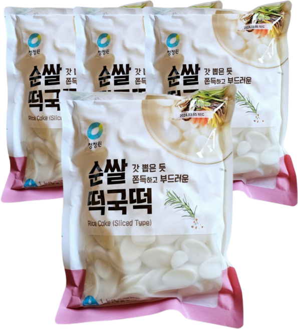 백제 우리 햅쌀 즉석 떡국, 16개, 163g