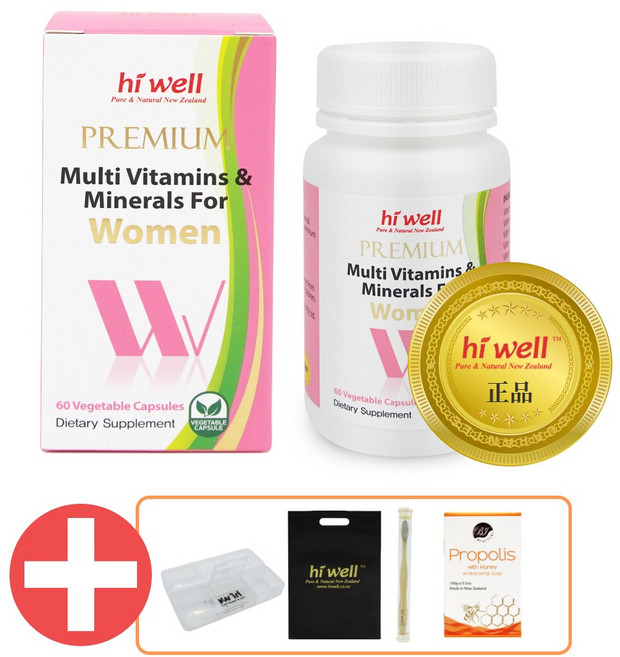 하이웰 프리미엄 멀티비타민 미네랄 For 여성 60캡슐, 1개, 60정