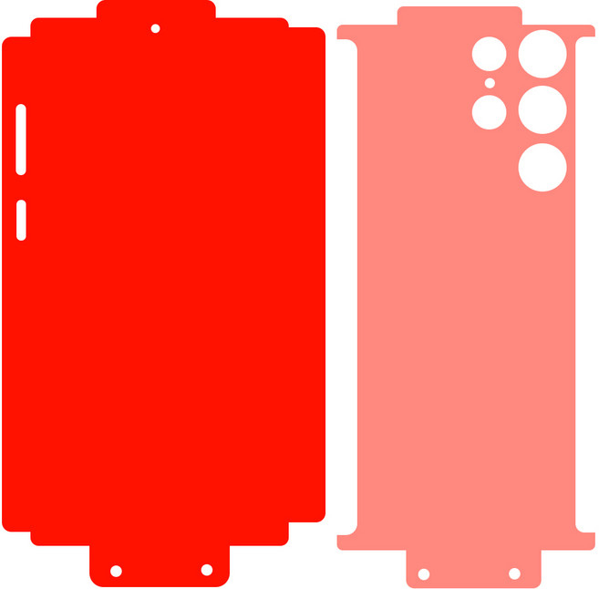 스크린닥터 올어라운드 360도 전신 풀커버 우레탄 휴대폰 액정보호필름 2종 x 2p 세트, 2세트