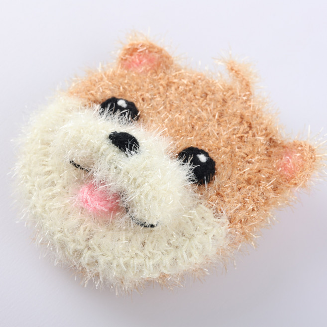 아크릴수세미 핸드메이드 강아지 수세미 / 대량구매 가능, 1. 포메라이안, 1. 개별포장, 1개, 1개입