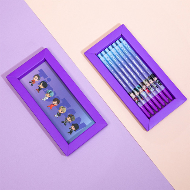 모나미 TinyTAN (타이니탄) 153 볼펜 7본입 세트, TinyTAN(퍼플), 1개