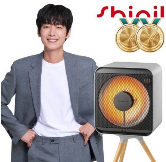 신일 1구 하이라이트 큐브 전기히터, SEH-F700HLW, 화이트