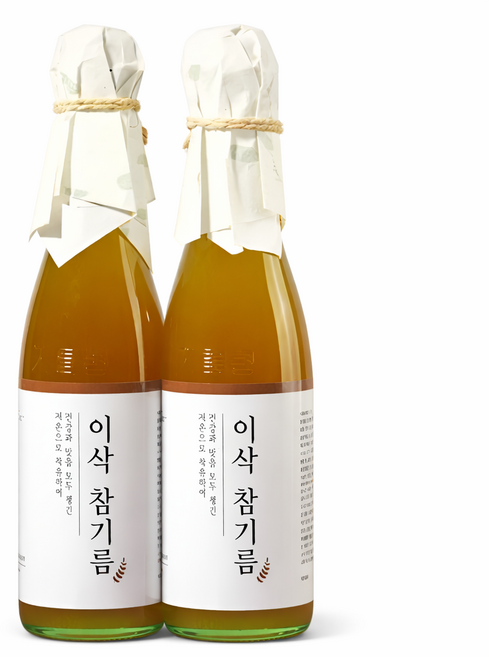 이삭방앗간 저온압착 통참깨 100% 참기름 300ml 2개