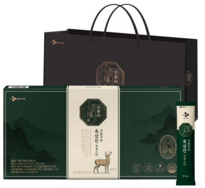 한뿌리 흑삼진 녹용스틱 30p + 쇼핑백, 240ml, 1개