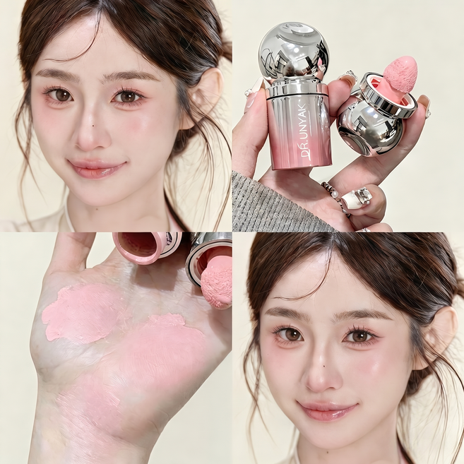 1/ 1+1+1 리퀴드 블러셔 누드 메이크업 저채도 톤 팽창&수축 컬러 자연스러운, 1개, 01번