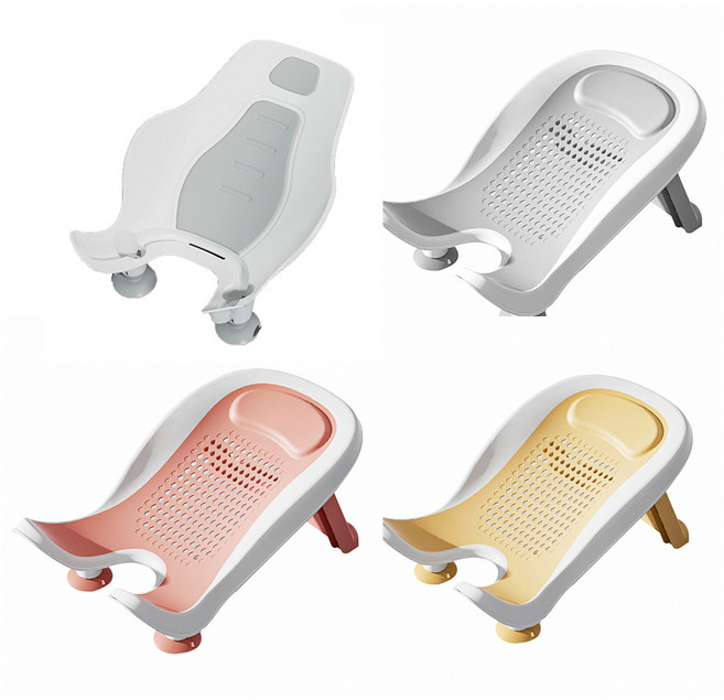 嬰兒洗澡浴盆 洗屁股神器 加深加大防滑設計 環保材質安全無毒, 【軟背款】質感灰, 1個