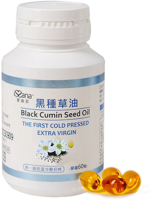 iSSana 愛善那 黑種草油軟膠囊, 1個, 60顆