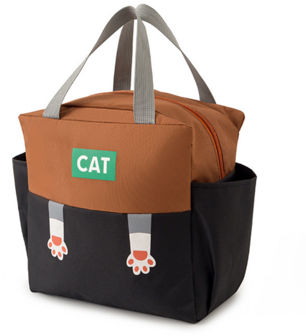 지미픽 데일리 도시락 보온 보냉 피크닉 가방, 고양이가방, 1개