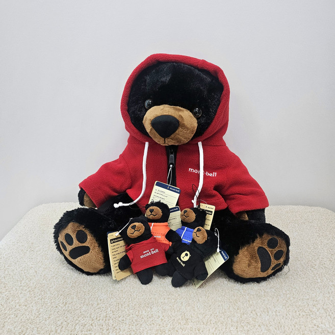 [일본수입] 몽벨 몬타베어 곰돌이 인형 스트랩 키링 열쇠고리 등산용품