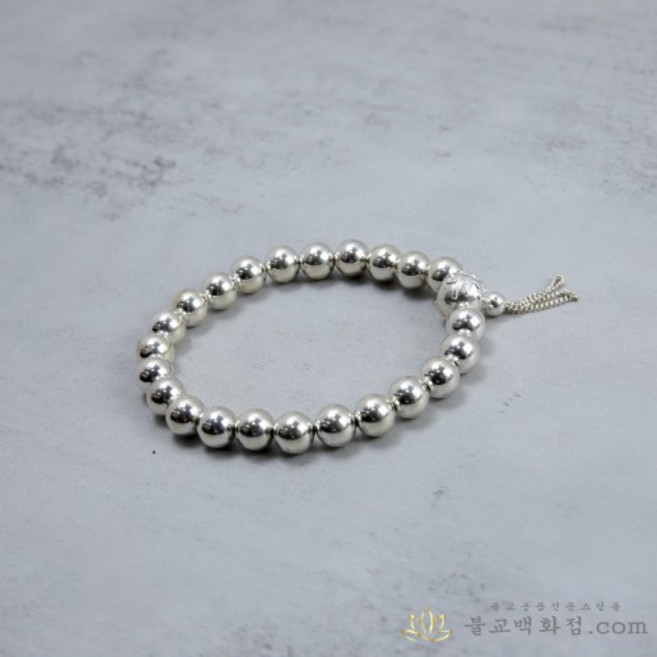 옴 모주 은합장주 - 실버925 은팔찌, 10mm, 1개